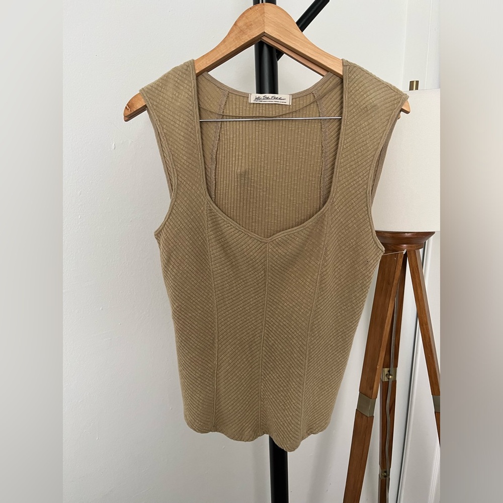 We The Free Tan Ribbed Tank Top - Picture 8 of 13